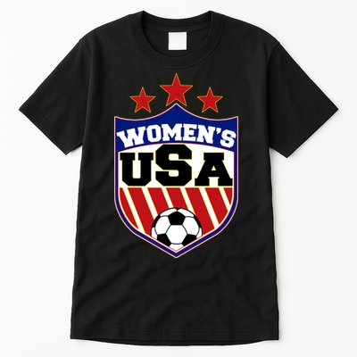 Womens Soccer USA Emblem Tall T-Shirt