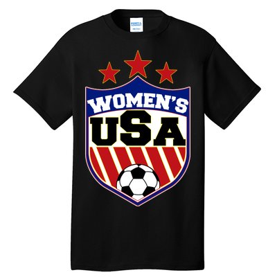 Womens Soccer USA Emblem Tall T-Shirt