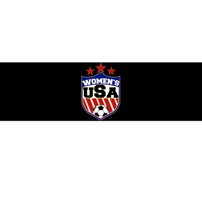 Womens Soccer USA Emblem Bumper Sticker