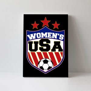 Womens Soccer USA Emblem Canvas