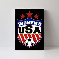 Womens Soccer USA Emblem Canvas