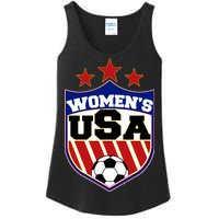 Womens Soccer USA Emblem Ladies Essential Tank