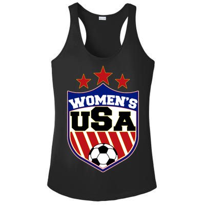 Womens Soccer USA Emblem Ladies PosiCharge Competitor Racerback Tank