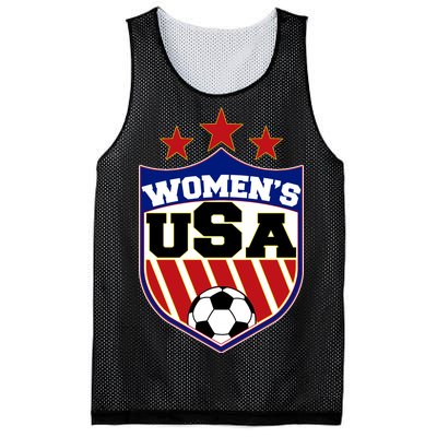 Womens Soccer USA Emblem Mesh Reversible Basketball Jersey Tank