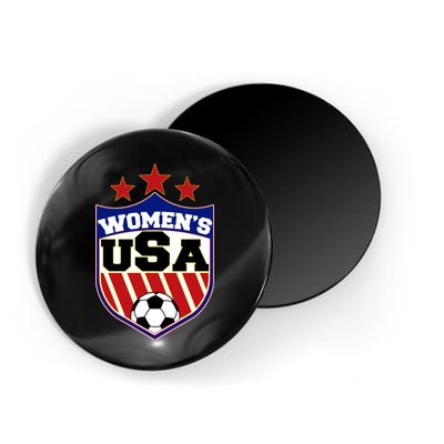 Womens Soccer USA Emblem Magnet