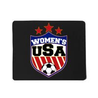 Womens Soccer USA Emblem Mousepad