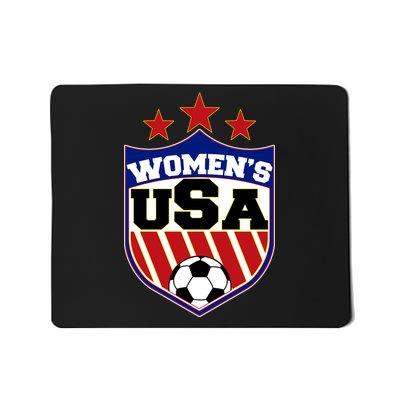 Womens Soccer USA Emblem Mousepad