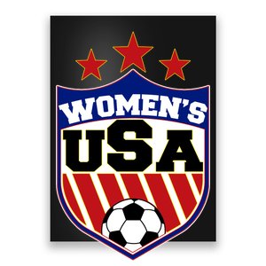 Womens Soccer USA Emblem Poster