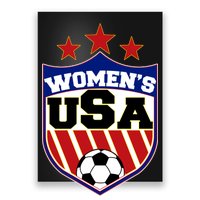 Womens Soccer USA Emblem Poster