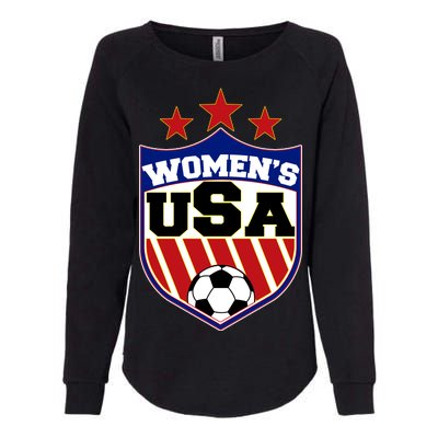 Womens Soccer USA Emblem Womens California Wash Sweatshirt