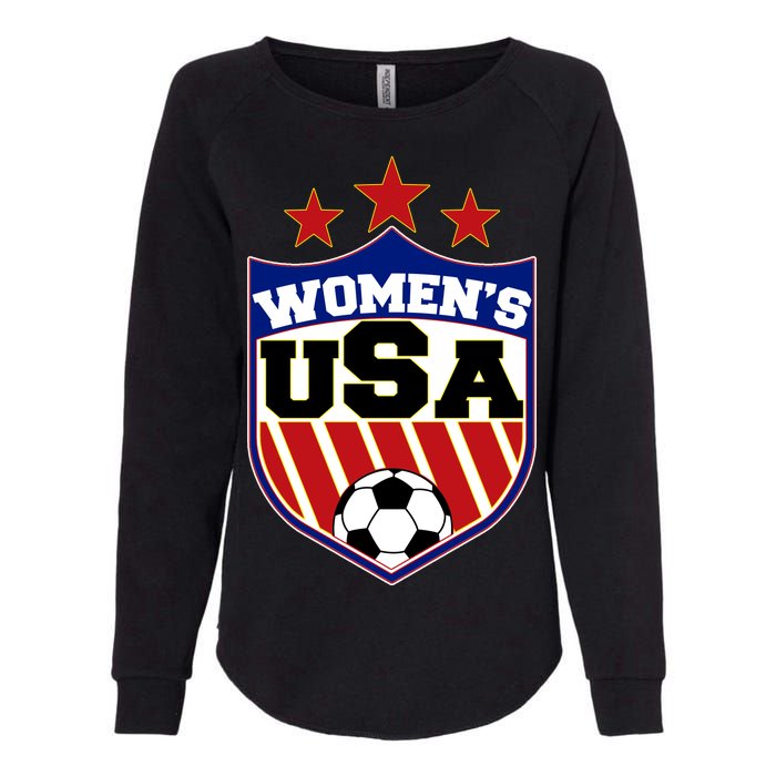 Womens Soccer USA Emblem Womens California Wash Sweatshirt