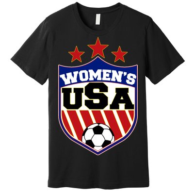 Womens Soccer USA Emblem Premium T-Shirt