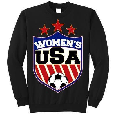 Womens Soccer USA Emblem Tall Sweatshirt