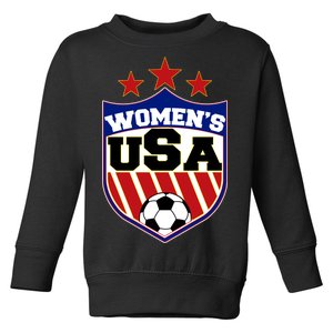 Womens Soccer USA Emblem Toddler Sweatshirt