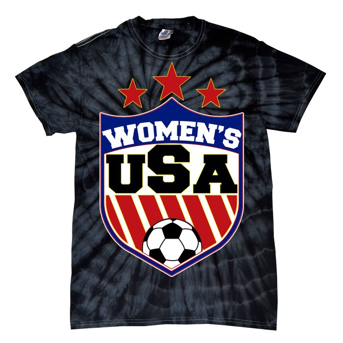 Womens Soccer USA Emblem Tie-Dye T-Shirt