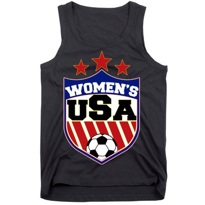 Womens Soccer USA Emblem Tank Top