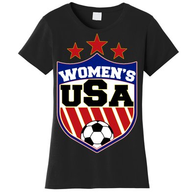 Womens Soccer USA Emblem Women's T-Shirt