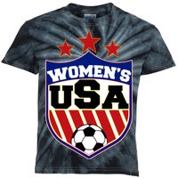 Womens Soccer USA Emblem Kids Tie-Dye T-Shirt