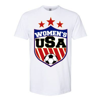 Womens Soccer USA Emblem Softstyle CVC T-Shirt