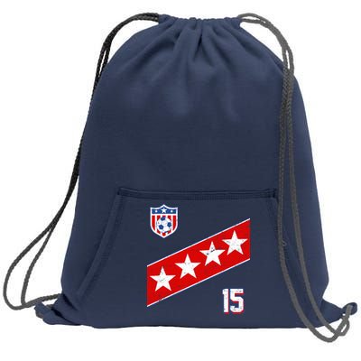 Women's US Soccer Jersey Sweatshirt Cinch Pack Bag