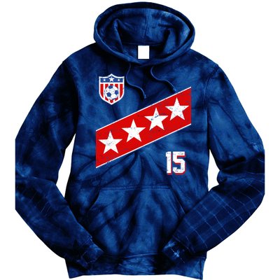 Women's US Soccer Jersey Tie Dye Hoodie