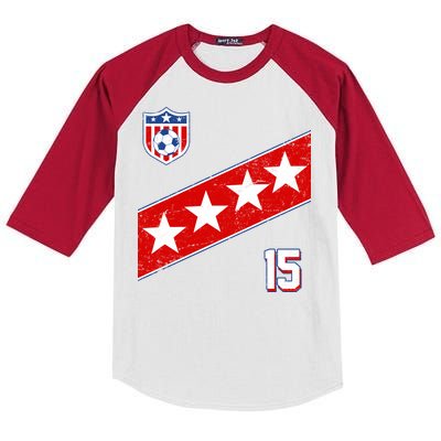 Women's US Soccer Jersey Kids Colorblock Raglan Jersey