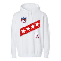 Women's US Soccer Jersey Garment-Dyed Fleece Hoodie