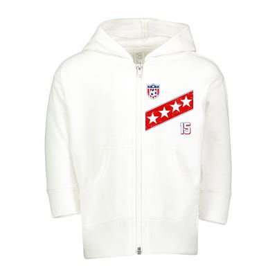 Women's US Soccer Jersey Toddler Zip Fleece Hoodie