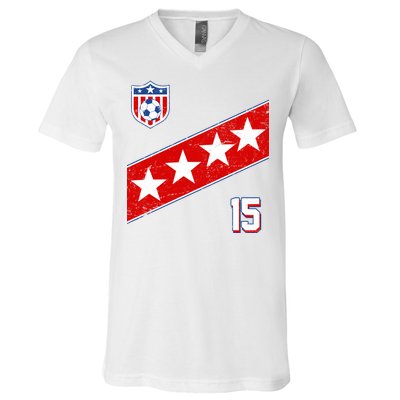 Women's US Soccer Jersey V-Neck T-Shirt