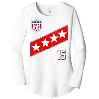 Women's US Soccer Jersey Women's Perfect Tri Tunic Long Sleeve Shirt