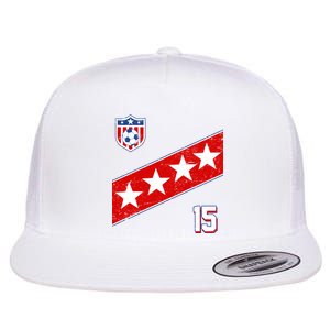 Women's US Soccer Jersey Flat Bill Trucker Hat