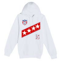 Women's US Soccer Jersey Premium Pullover Hoodie