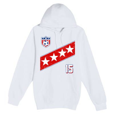 Women's US Soccer Jersey Premium Pullover Hoodie