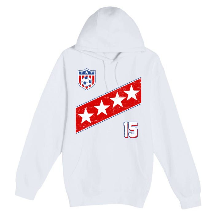 Women's US Soccer Jersey Premium Pullover Hoodie