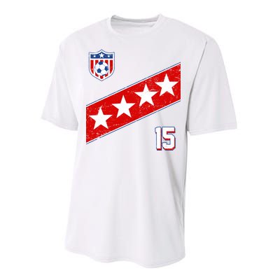 Women's US Soccer Jersey Performance Sprint T-Shirt