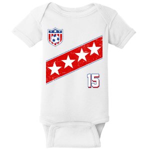 Women's US Soccer Jersey Baby Bodysuit