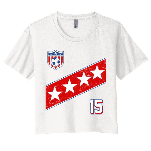 Women's US Soccer Jersey Crop Top