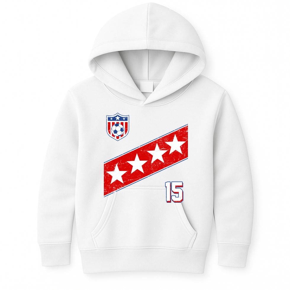 Women's US Soccer Jersey Kids Hoodie