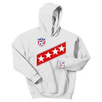 Women's US Soccer Jersey Kids Hoodie