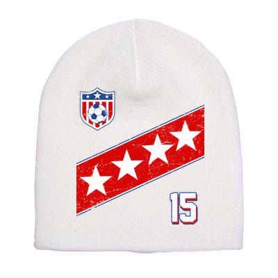 Women's US Soccer Jersey Short Acrylic Beanie