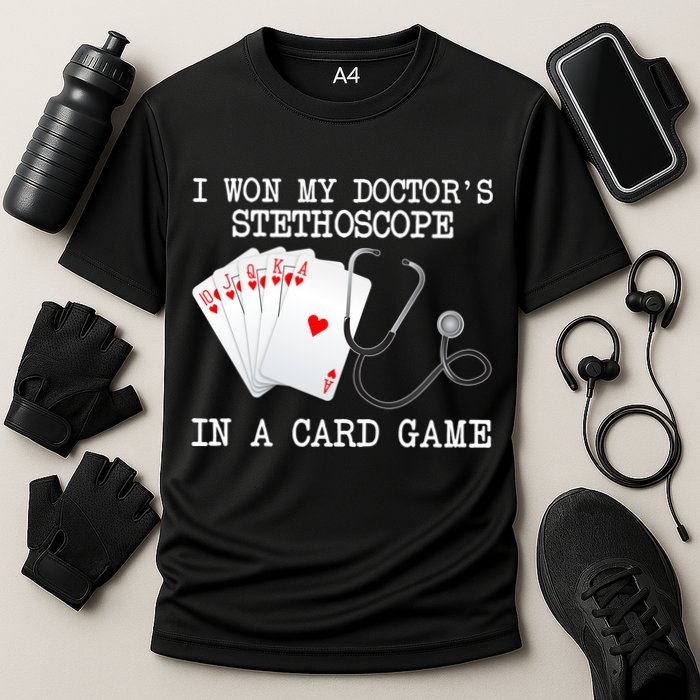 Won My Doctor's Stethoscope Cooling Performance Crew T-Shirt
