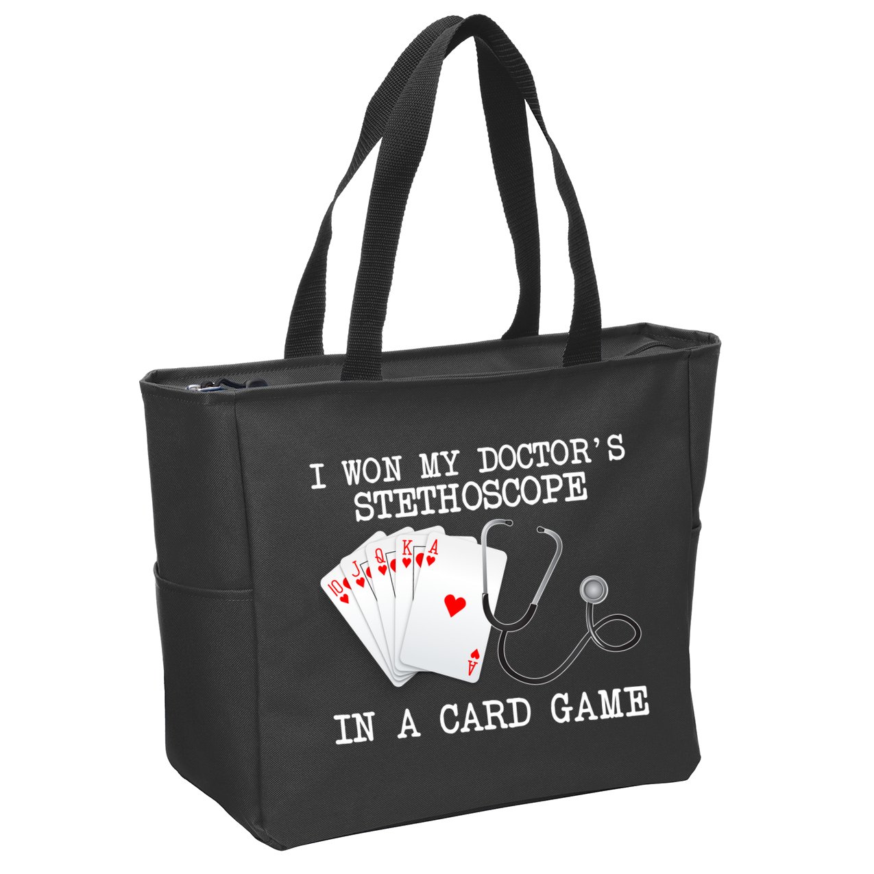 Won My Doctor's Stethoscope Zip Tote Bag