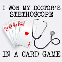 Won My Doctor's Stethoscope Garment-Dyed Sweatshirt