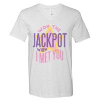 Won The Jackpot When I Met You V-Neck T-Shirt