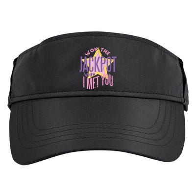 Won The Jackpot When I Met You Adult Drive Performance Visor