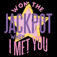 Won The Jackpot When I Met You Mesh Reversible Basketball Jersey Tank