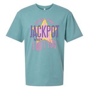 Won The Jackpot When I Met You Sueded Cloud Jersey T-Shirt