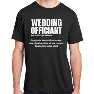 Wedding Officiant Noun Marriage Commissioner Civil Celebrant Adult ChromaSoft Performance T-Shirt