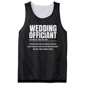 Wedding Officiant Noun Marriage Commissioner Civil Celebrant Mesh Reversible Basketball Jersey Tank