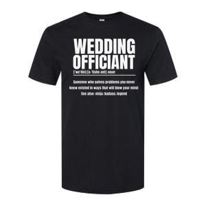 Wedding Officiant Noun Marriage Commissioner Civil Celebrant Softstyle CVC T-Shirt